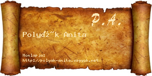 Polyák Anita névjegykártya